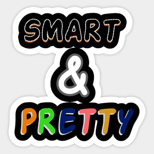 smart & pretty unisex Sticker